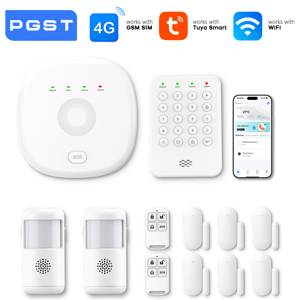 Smart Home Demo Kit - Sistema de Alarma Inalámbrico WiFi PGST,