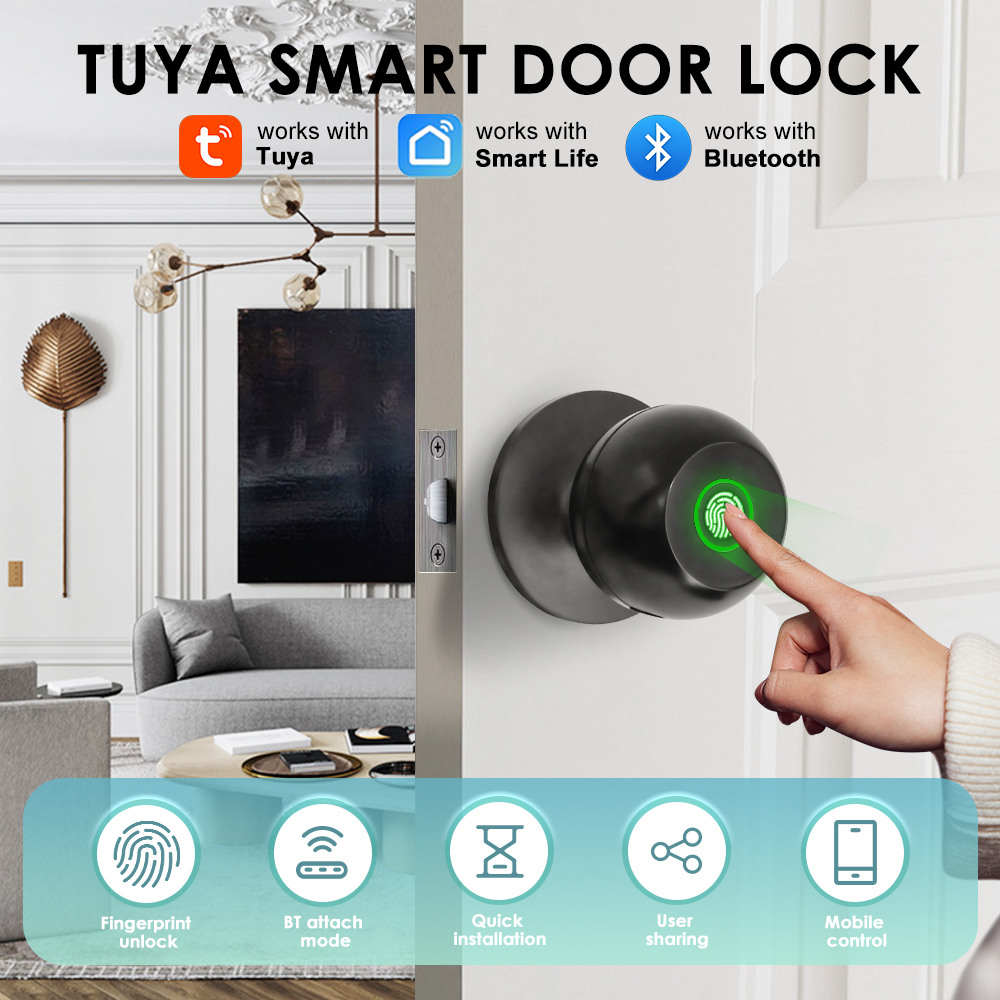 Smart Home Technology - Cerradura electrónica Tuya, cerradura de puerta