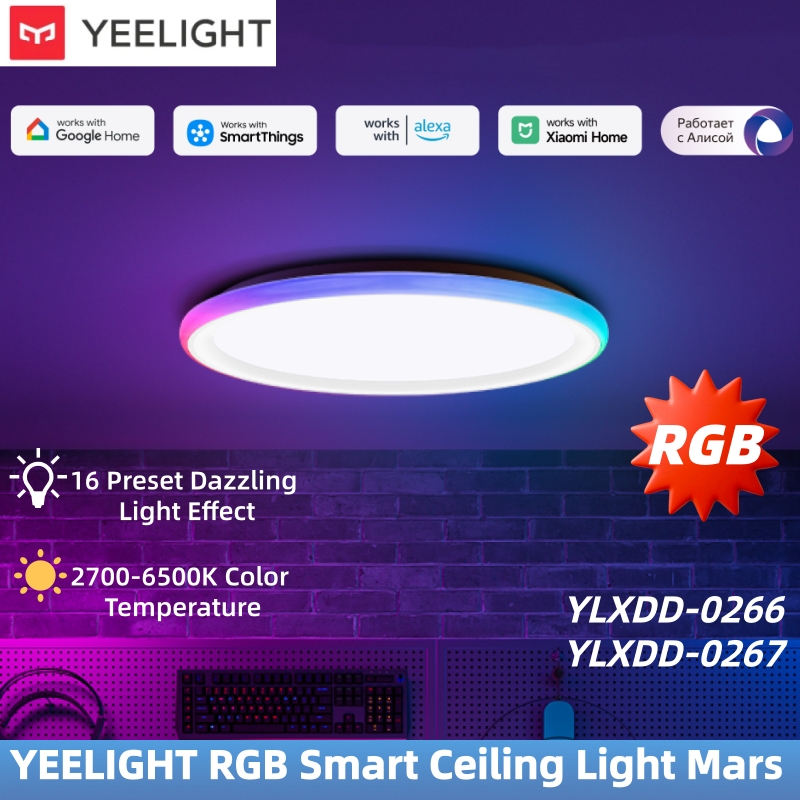 Smart Home Yeelight - Luz de techo inteligente YEELIGHT RGB