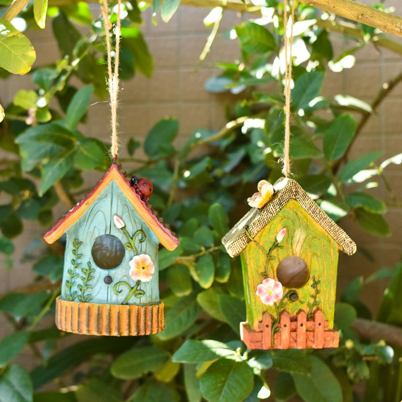 Smart Home Nest - Estatua de Casa de Pájaros de