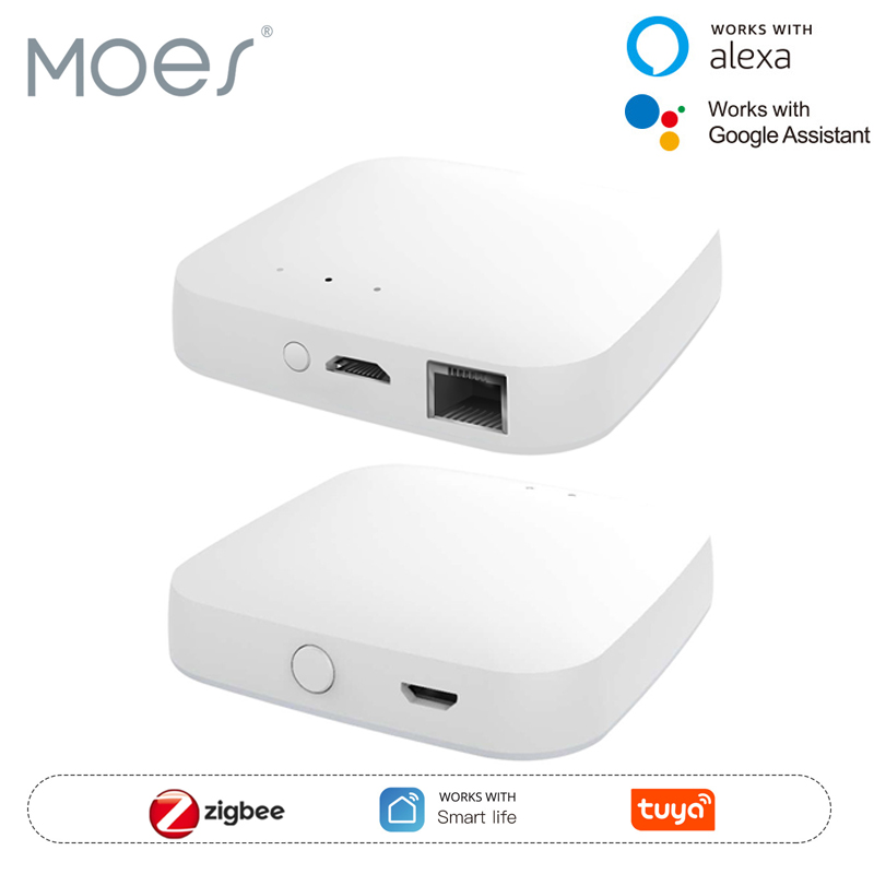 Smart Home Nest - MOES Tuya ZigBee3.0 Smart Hub, puente