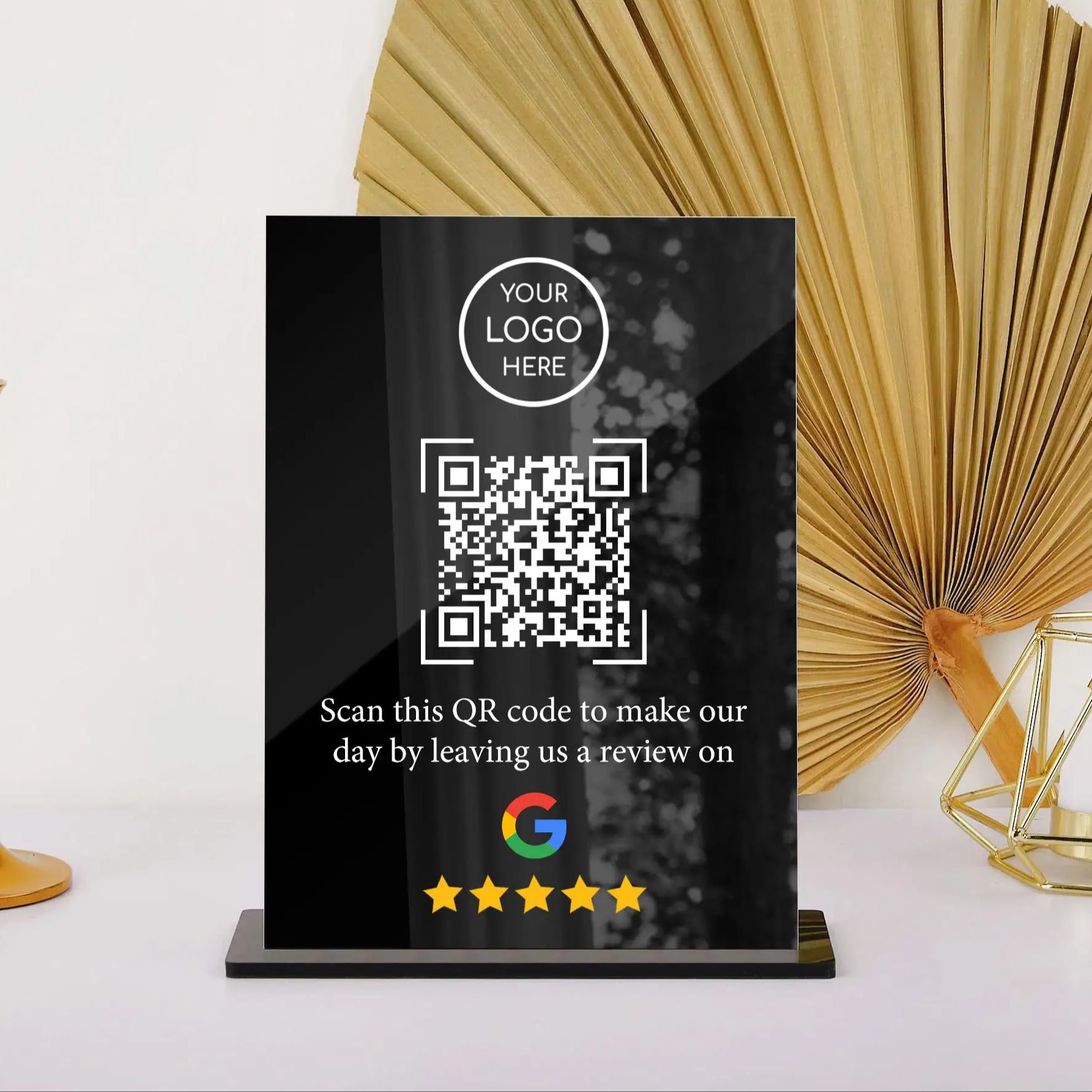 Airbnb Smart Home - Soporte acrílico personalizado con código QR
