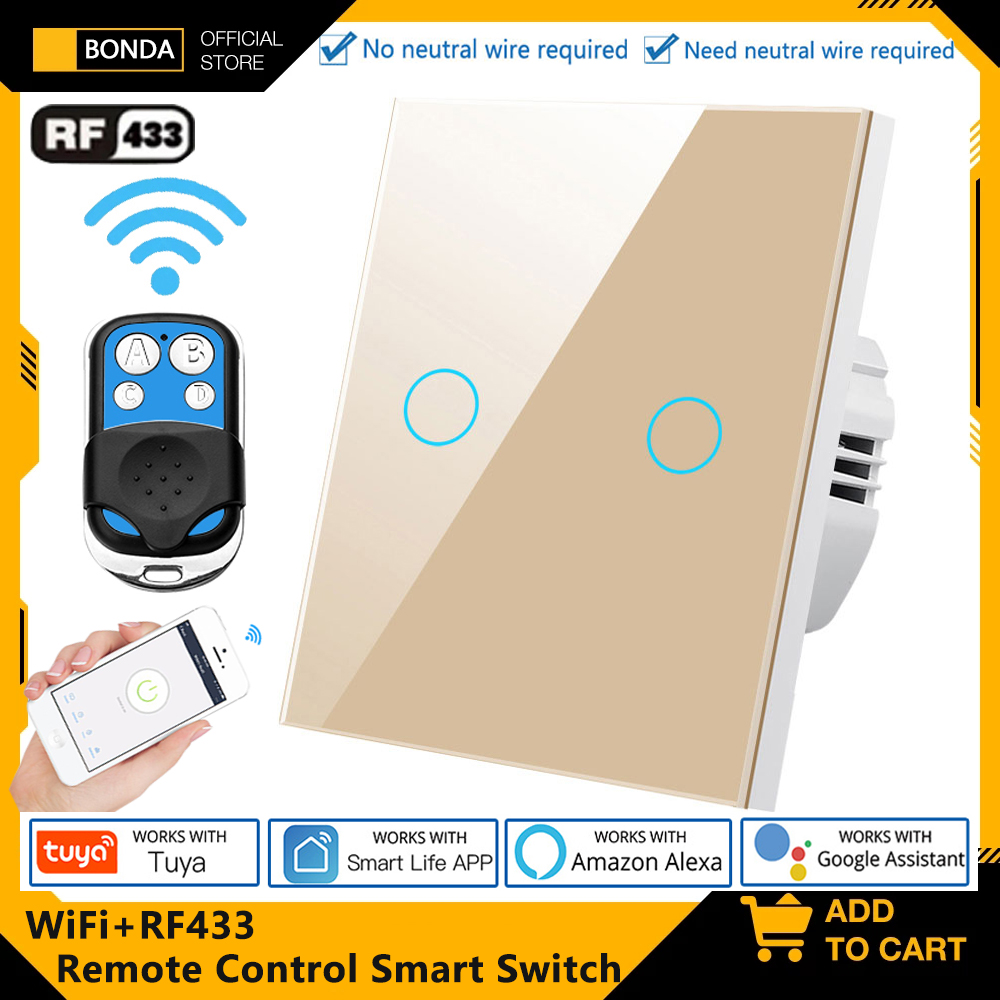 Smart Home Integration - Tuya EU WiFi + RF433 interruptor