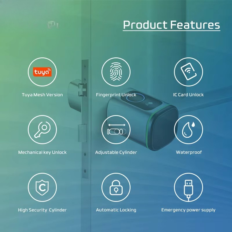 Cerradura de puerta de cilindr - Airbnb Smart Home reseña y precio