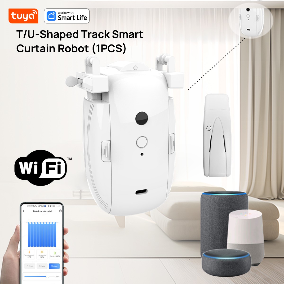 Robot de cortina WiFi intelige - Smart Home Nest reseña y precio