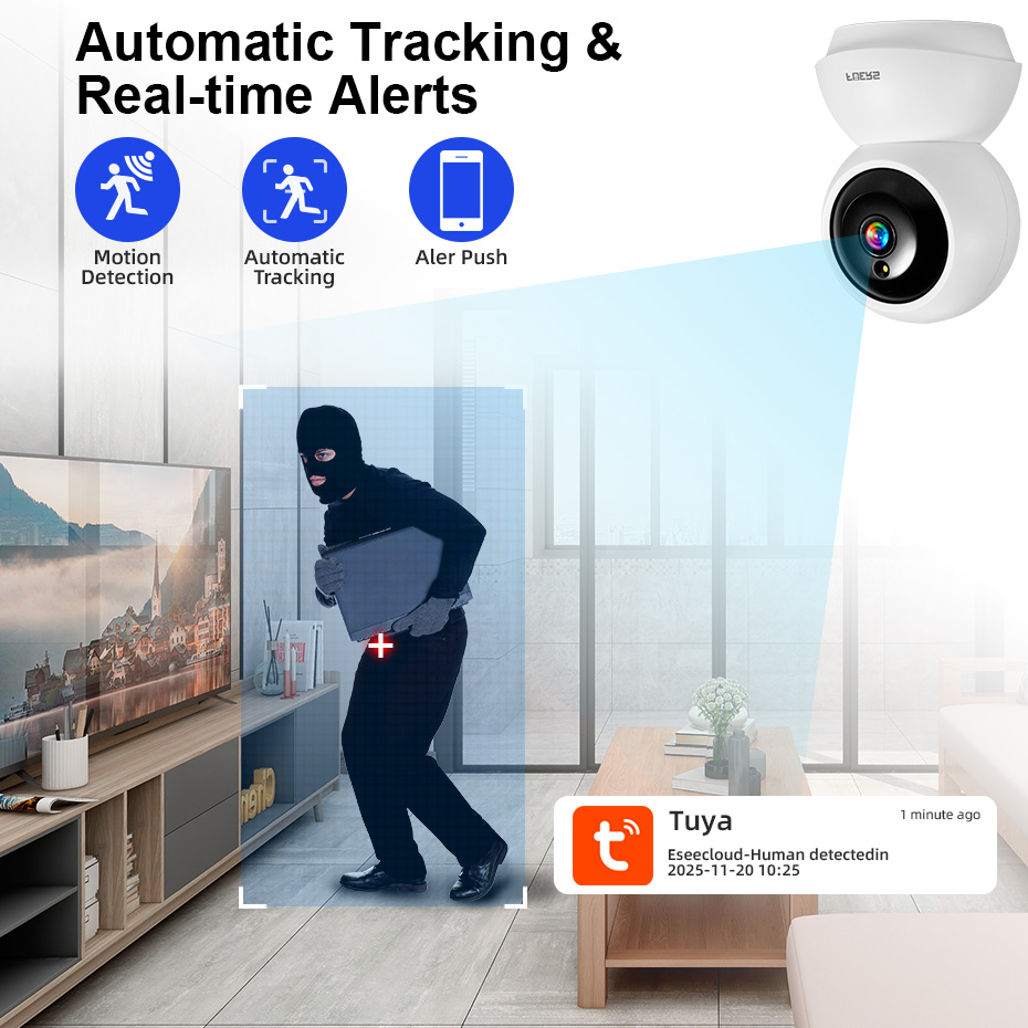 FUERS 5MP HD cámara de segurid - Smart Home Interior reseña y precio