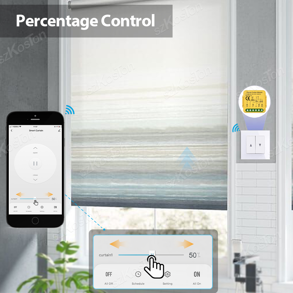 Tuya WiFi Zigbee3.0 módulo de  - Curtain Motor reseña y precio