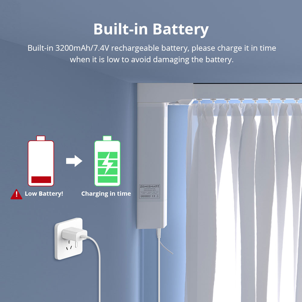 Motor Eléctrico Recargable par - Curtain Motor reseña y precio