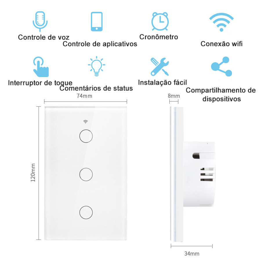 Interruptor de Pared Inteligen - Homesmart Online reseña y precio