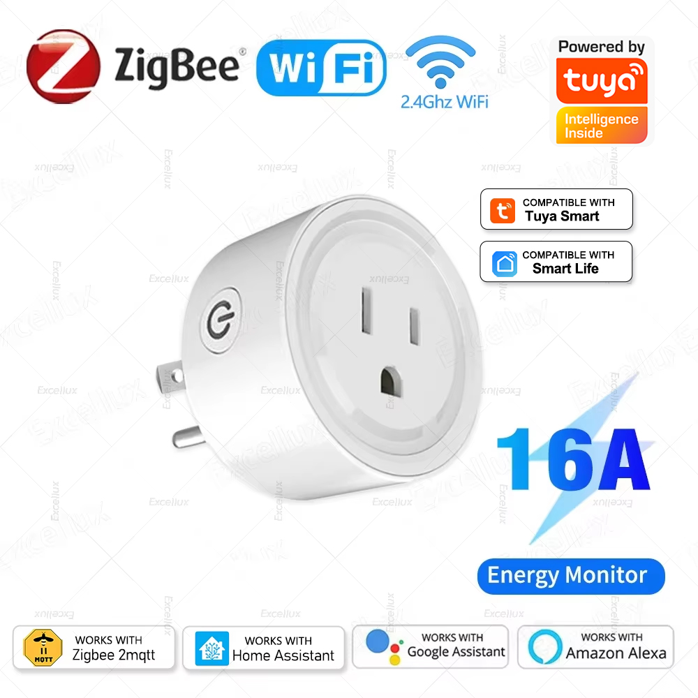 Tuya WiFi o Zigbee enchufe int - Smart Wall Socket reseña y precio