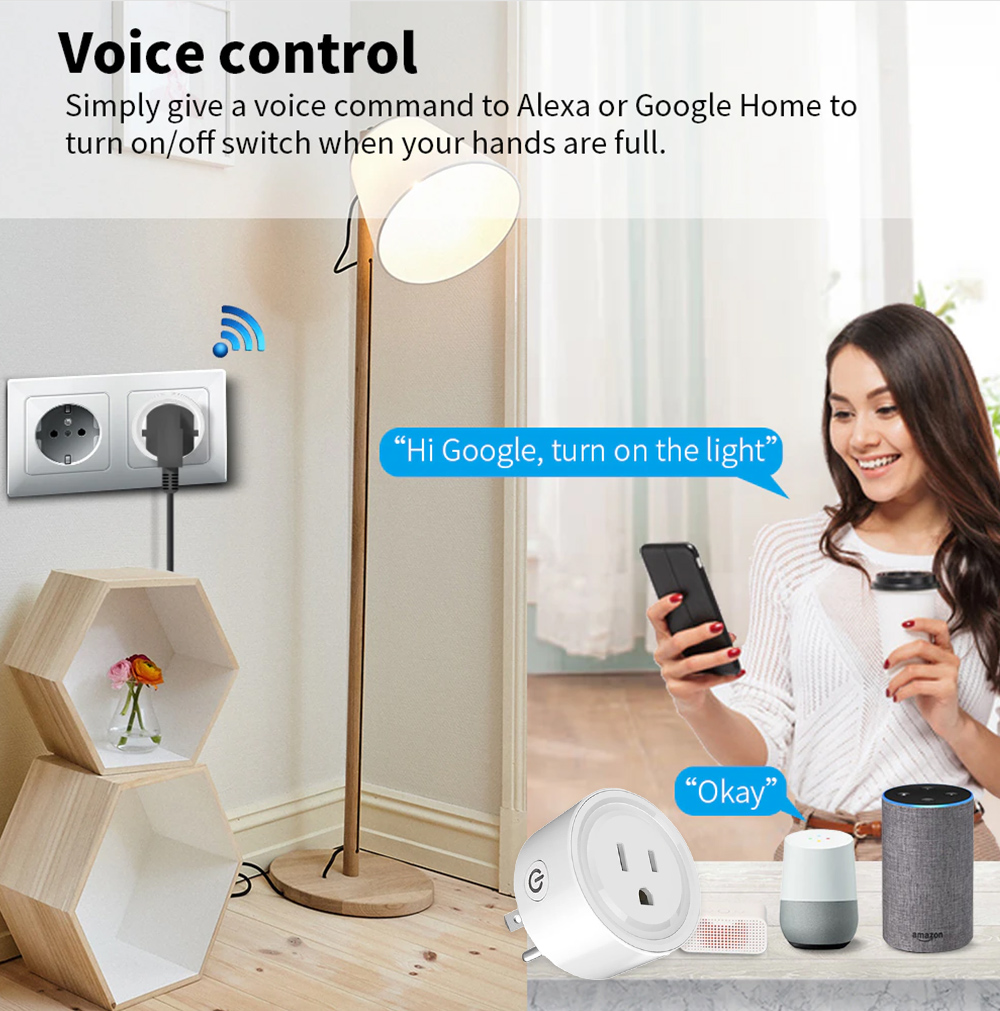 Tuya WiFi o Zigbee enchufe int - Smart Wall Socket reseña y precio