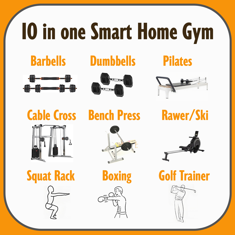 Equipo de gimnasio en casa por - Homesmart Online reseña y precio