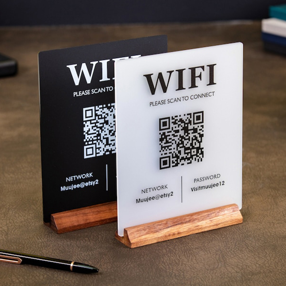 Letrero de mesa acrílico con c - Airbnb Smart Home reseña y precio