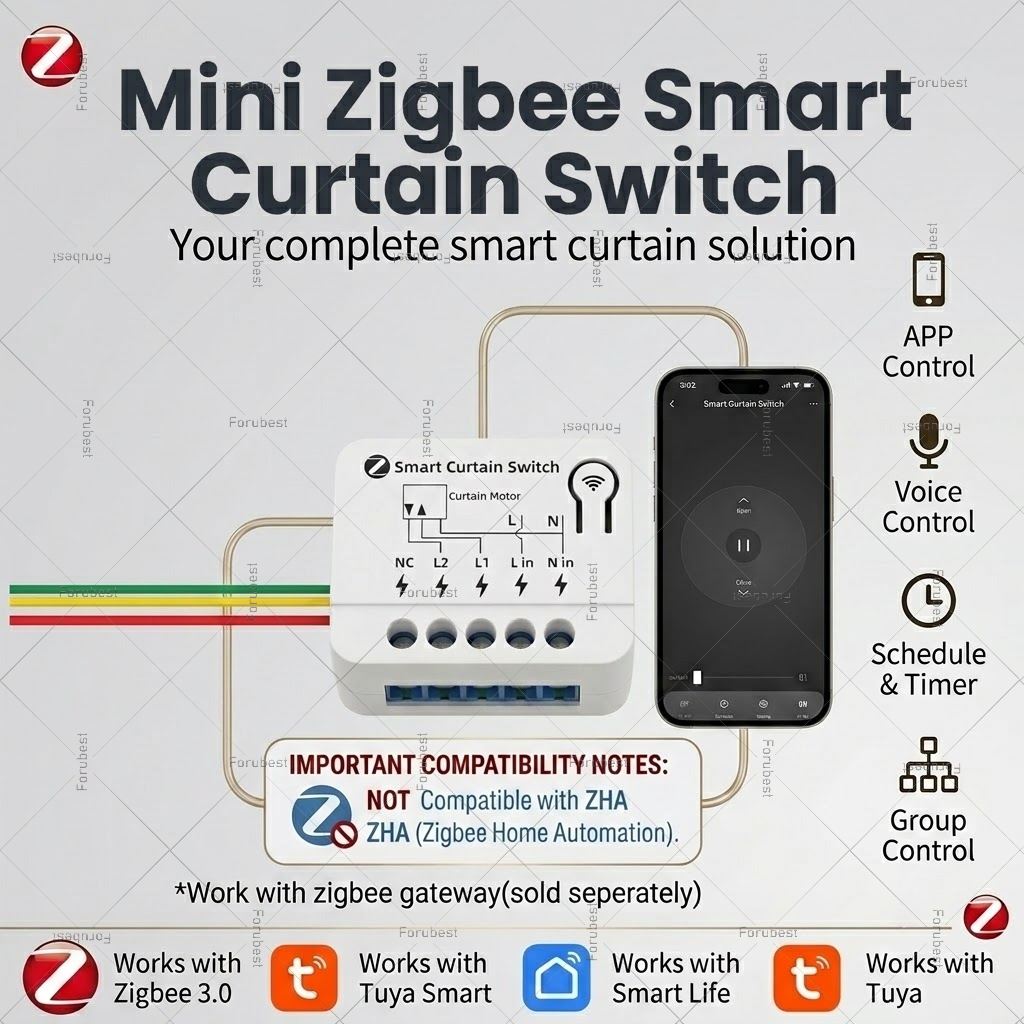 Módulo de Interruptor Intelige - Curtain Motor reseña y precio