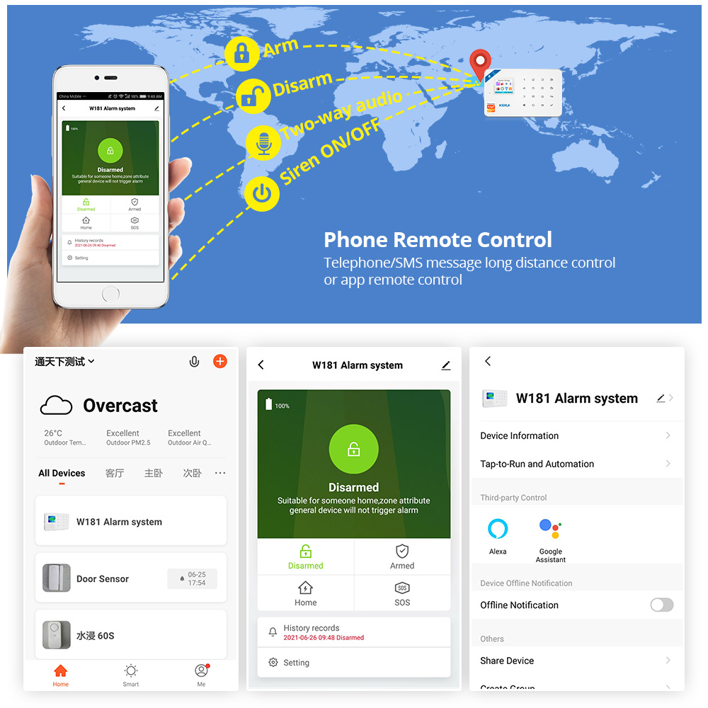 KERUI-Kit de sistema de alarma - Smart Home Demo Kit reseña y precio