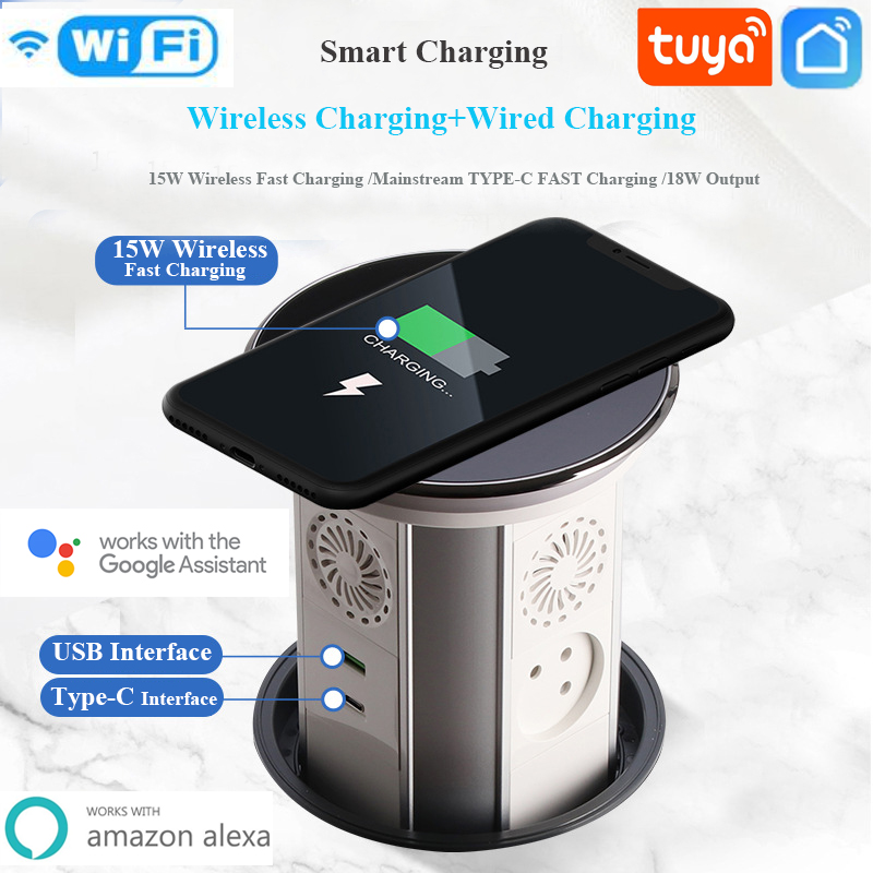 WIFI Tuya Touch-mesa emergente - Smart Wall Socket reseña y precio