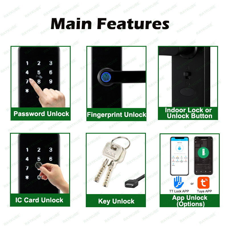 RAYKUBE K8 cerradura de puerta - Smart Home Imou reseña y precio