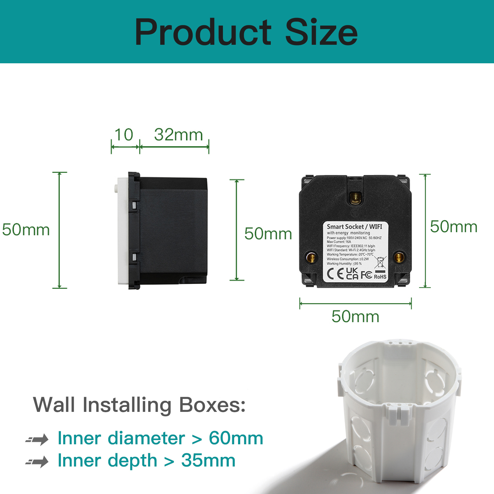 Módulos de Enchufe WIFI BSEED, - Smart Wall Socket reseña y precio